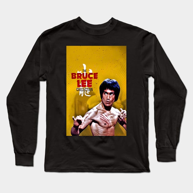 Vintage Movie Bruce Jeet Kune Do Be Water Lee Long Sleeve T-Shirt by Garmentcrooks